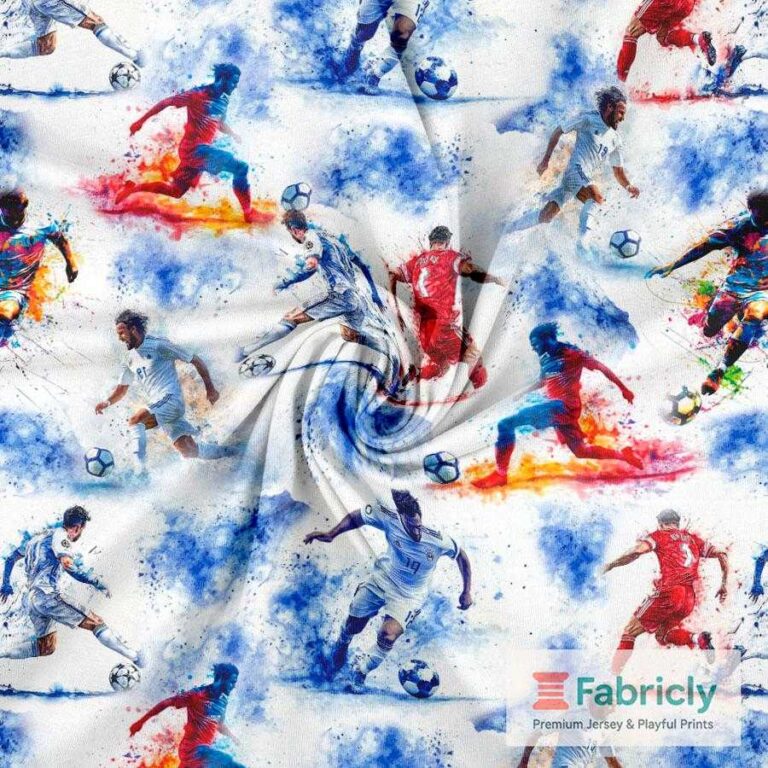 Football-Stars Weiß Baumwolljersey