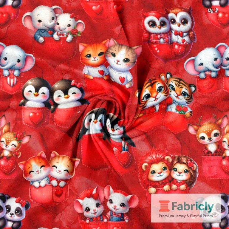 Taschenfreunde Rot Baumwolljersey