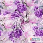Purple Roses Lilac Baumwolljersey - Bild 1