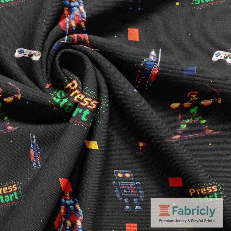 Retro-Game Abenteuer Schwarz French Terry