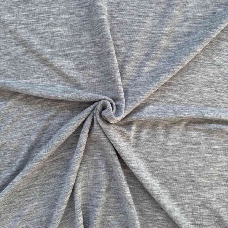 Grey Melange  Jersey Merinowolle Jersey