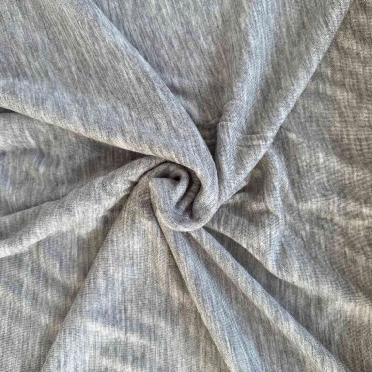 Dark Grey Melange  Jersey Merinowolle Jersey