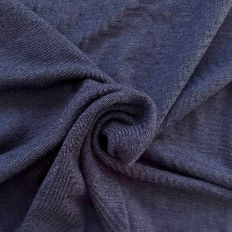 Dunkles Marineblau Merinowolle Jersey