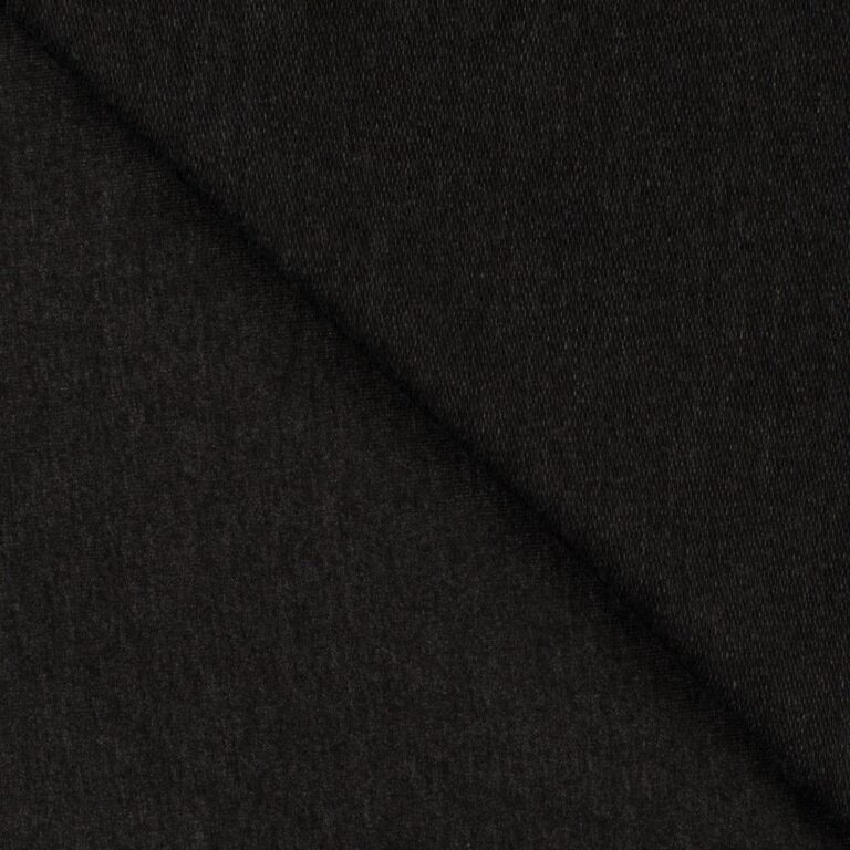 Dunkelgrau Melange Uni French Terry
