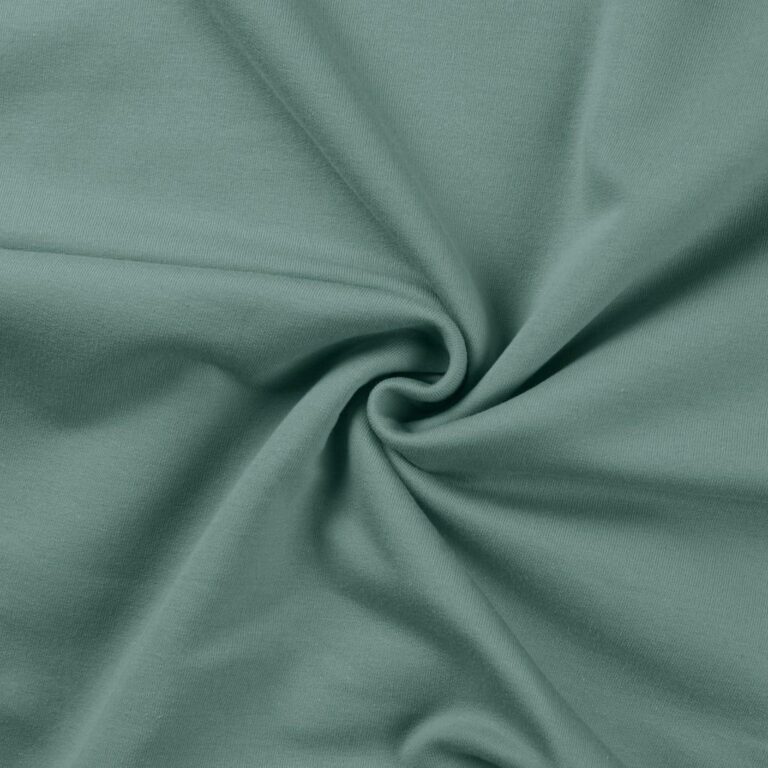 Dunkles Staubmint Uni French Terry Brushed