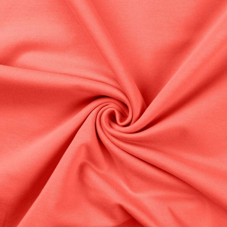 Pfirsich Uni French Terry Brushed