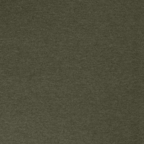 Khaki Melange Uni Rippjersey - Detail