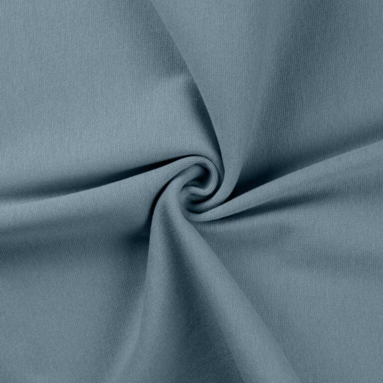 Staubiges Blau Uni Bündchen