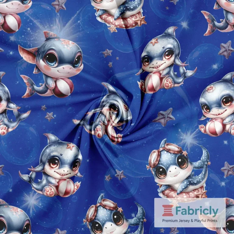 Babyhaie Blau Baumwolljersey