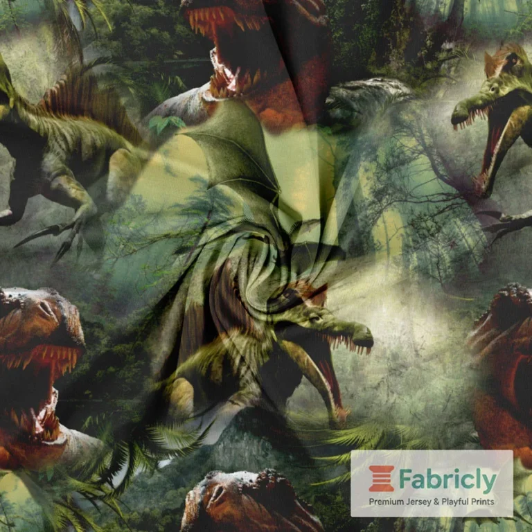 Eleganter Nebel-T-Rex Baumwolljersey