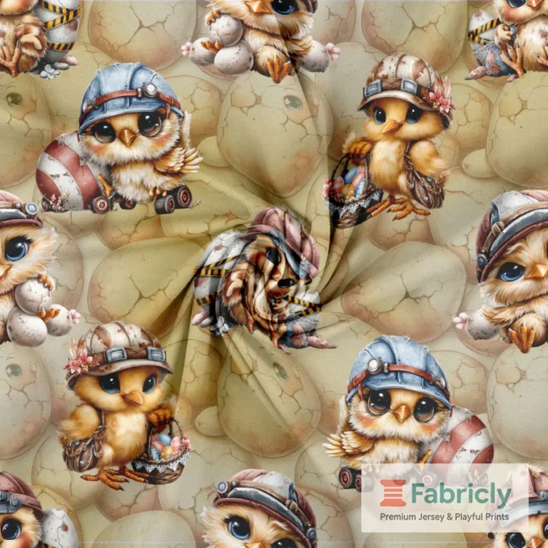 Bau-Küken Eierschale Beige Baumwolljersey