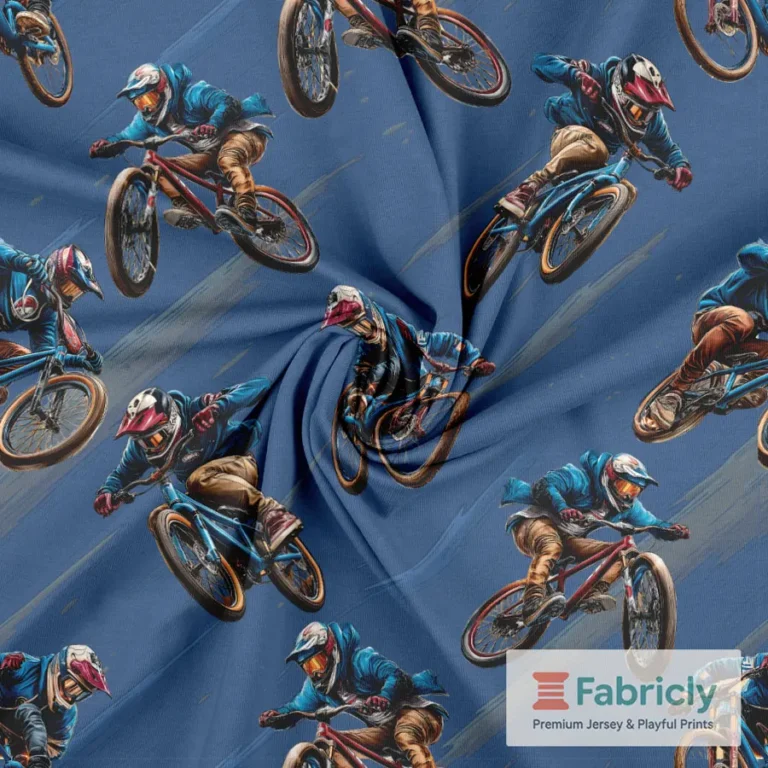 BMX Freestyle Blau Baumwolljersey
