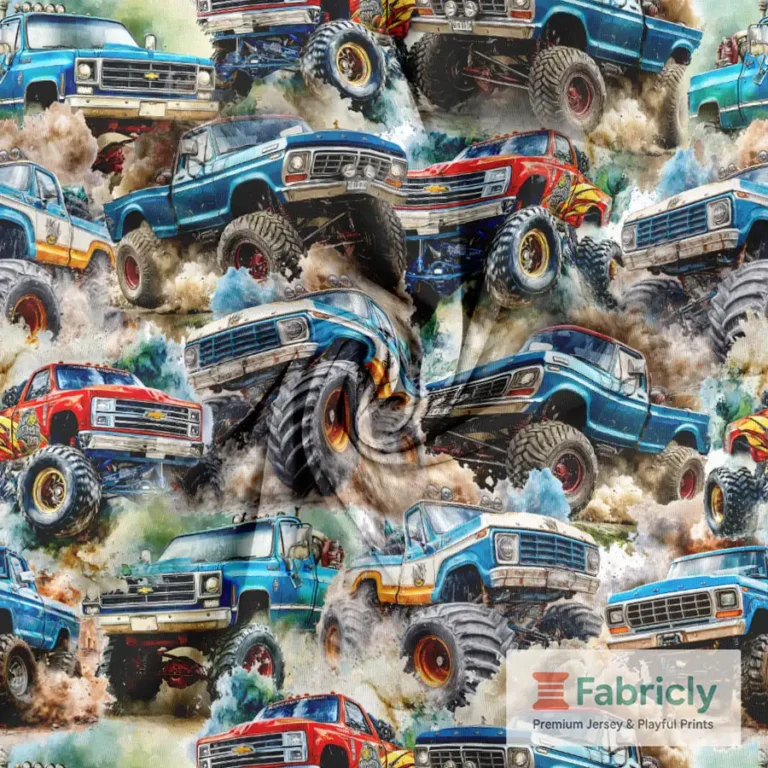 Klassische Monstertrucks Baumwolljersey