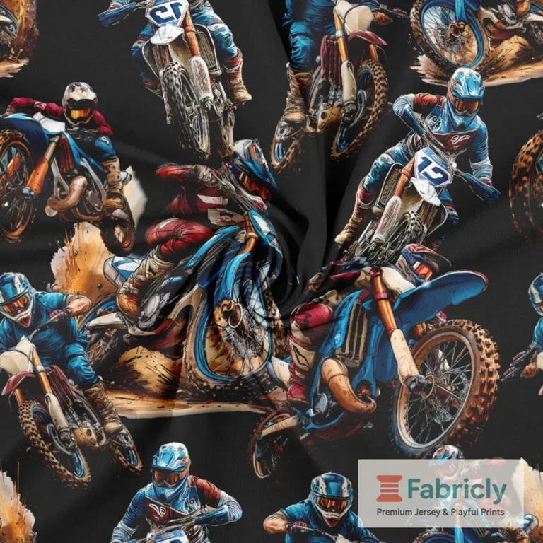 Motocross-Rider Schwarz Baumwolljersey