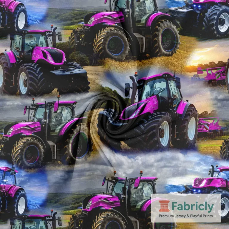 New Holland Traktor Pink Baumwolljersey