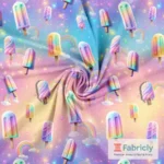 Pastell-Eis am Stiel Baumwolljersey - Stoffbild