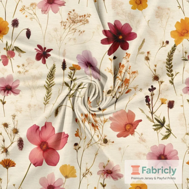 Blumenwiesen Pastell Baumwolljersey