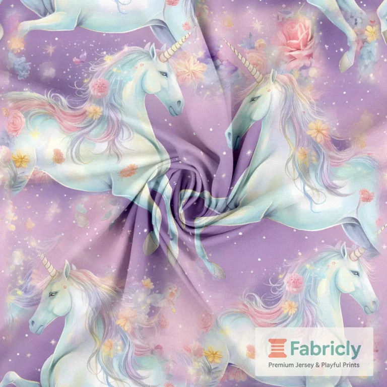 Einhorntraum Marine Baumwolljersey