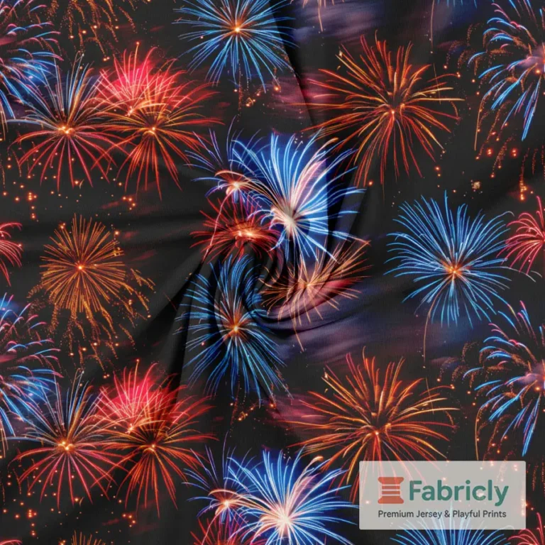 Regenbogen-Feuerwerk Navy Baumwolljersey