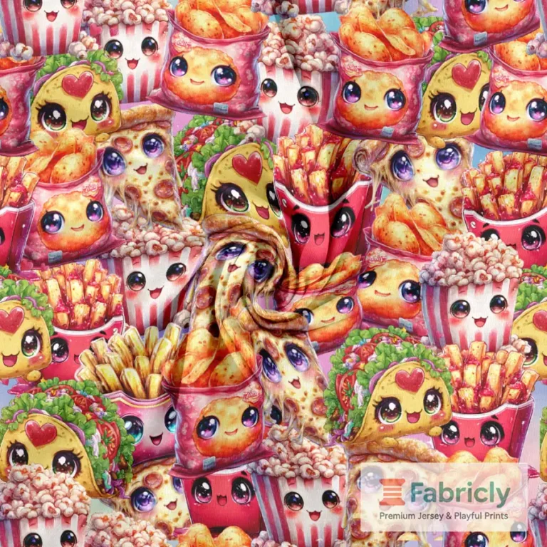Kawaii Fast Food Mix Baumwolljersey