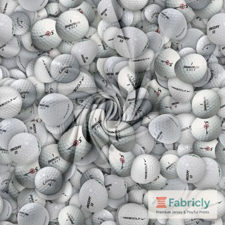 Golfbälle Weiß Baumwolljersey