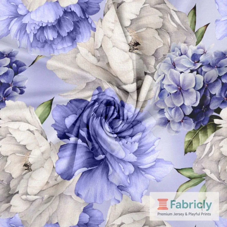 Chrysanthemen Lavendel Baumwolljersey