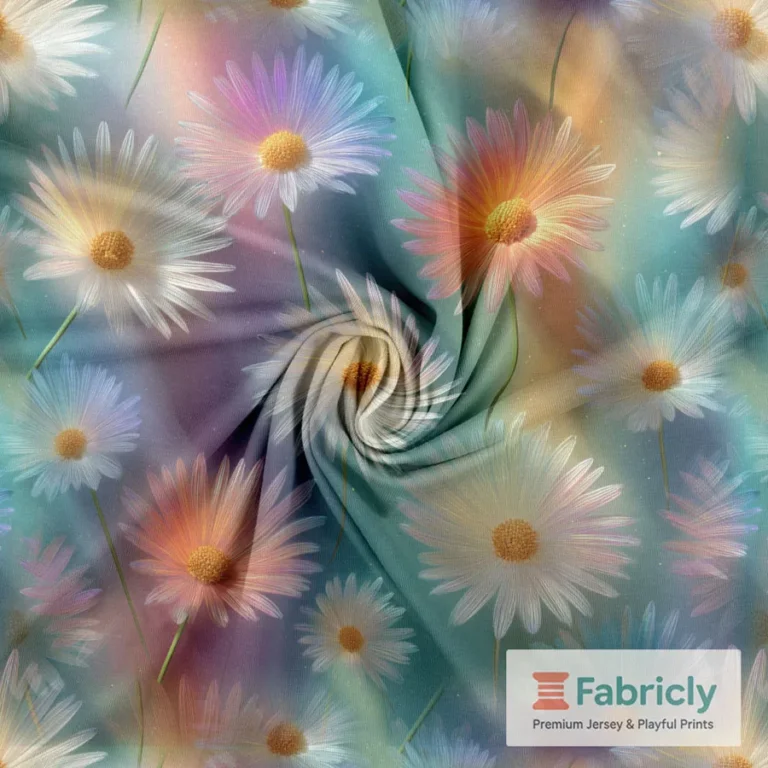 Pastell-Frühlingsmargeriten Baumwolljersey