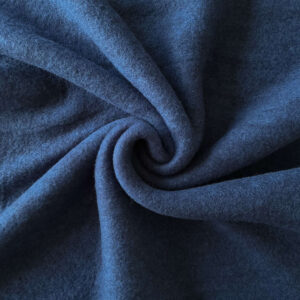 Nachtblau Merino Wollfleece, weich angeraut, 135 cm